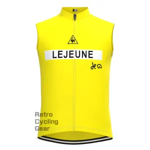 Lejeune Yellow Retro Cycling Vest