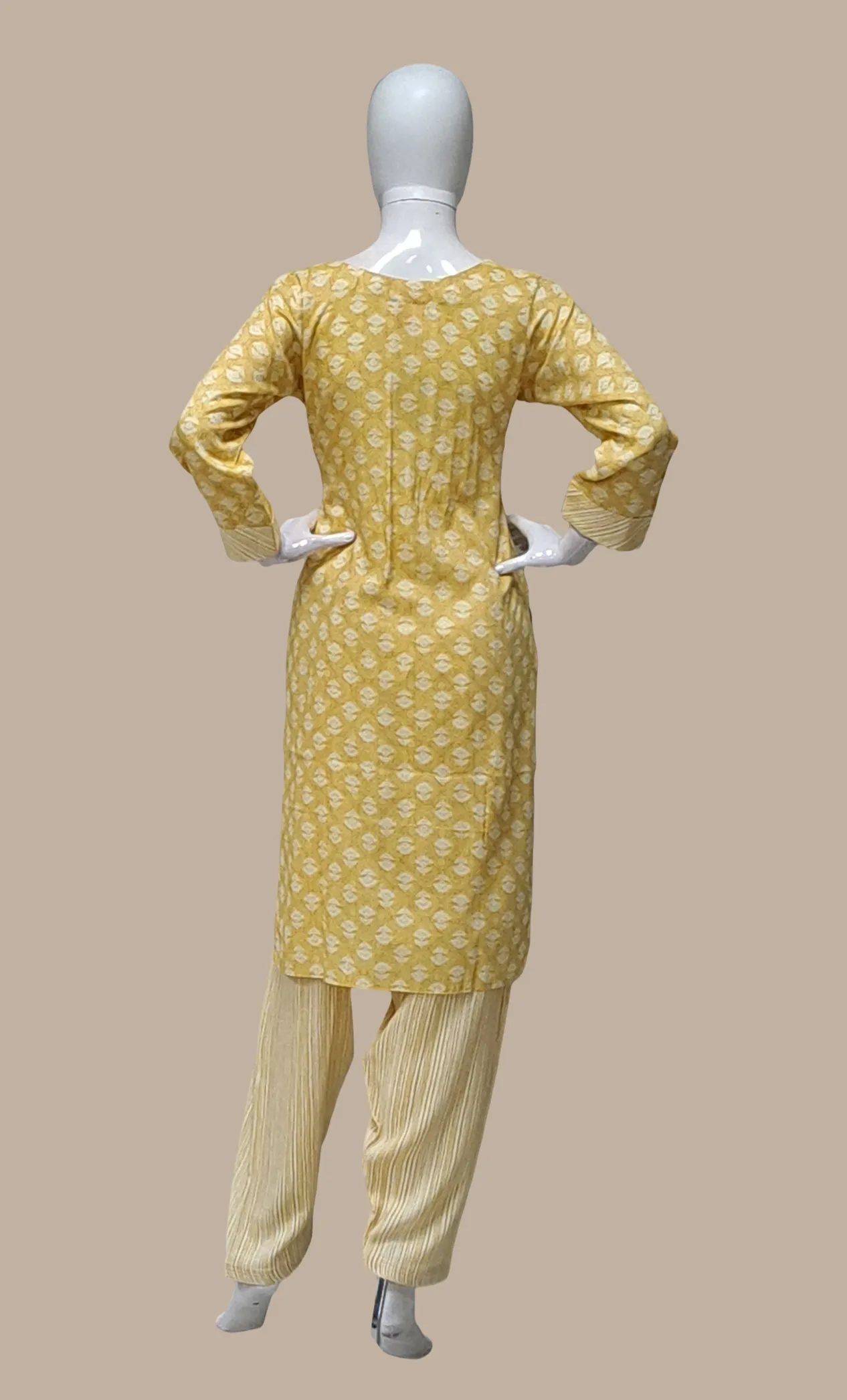 Lemon Embroidered Salwar