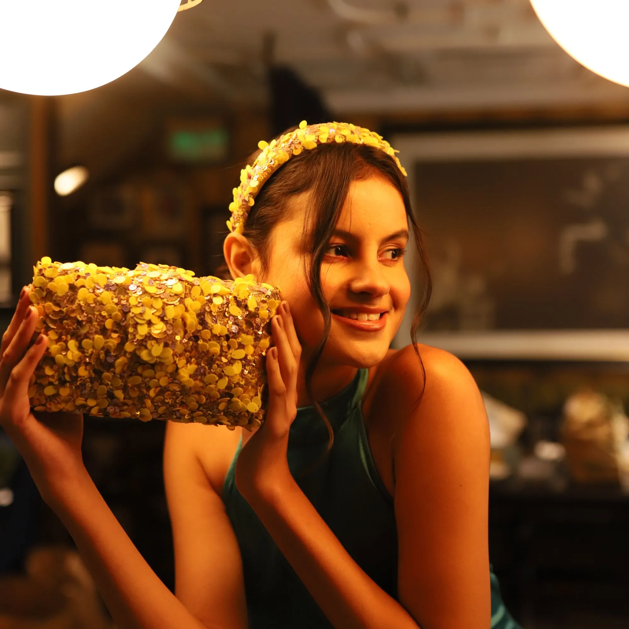 Lemon Kitsch Clutch