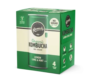 Lemon Lime Mint Kombucha 4-pack