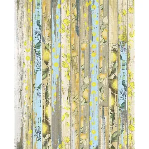 Lemon Planks Printed Backdrop