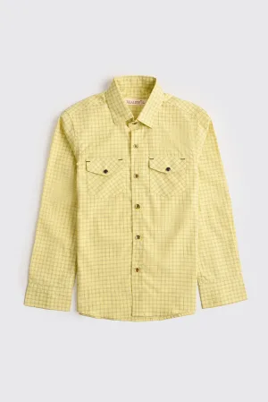 Lemon Twist Cotton Check Shirt