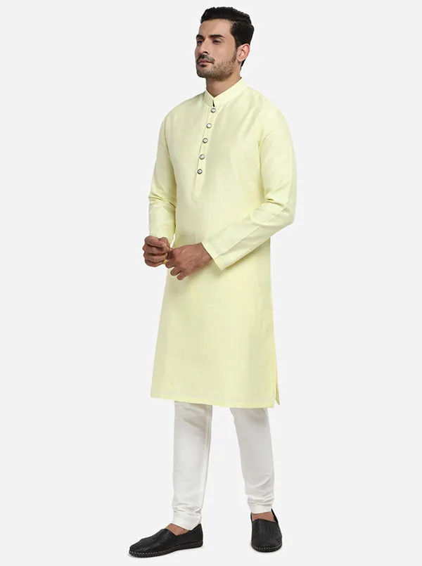 Lemon Yellow Kurta Set | TULA