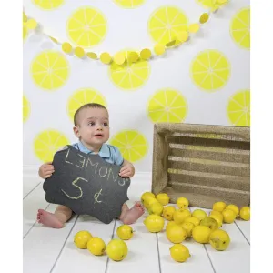 Lemons Printed Backdrop