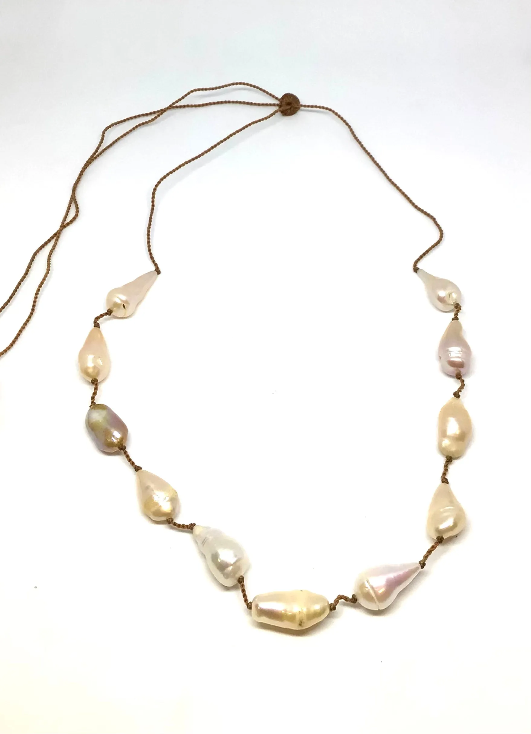 Lena Skadegard Teardrop Pearl Necklace