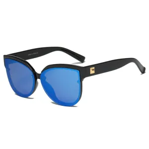 LENOIR | Women Oversized Mirrored Cat Eye Sunglasses