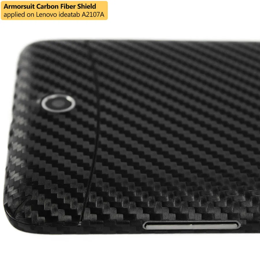 Lenovo A2107 Screen Protector   Black Carbon Fiber Skin