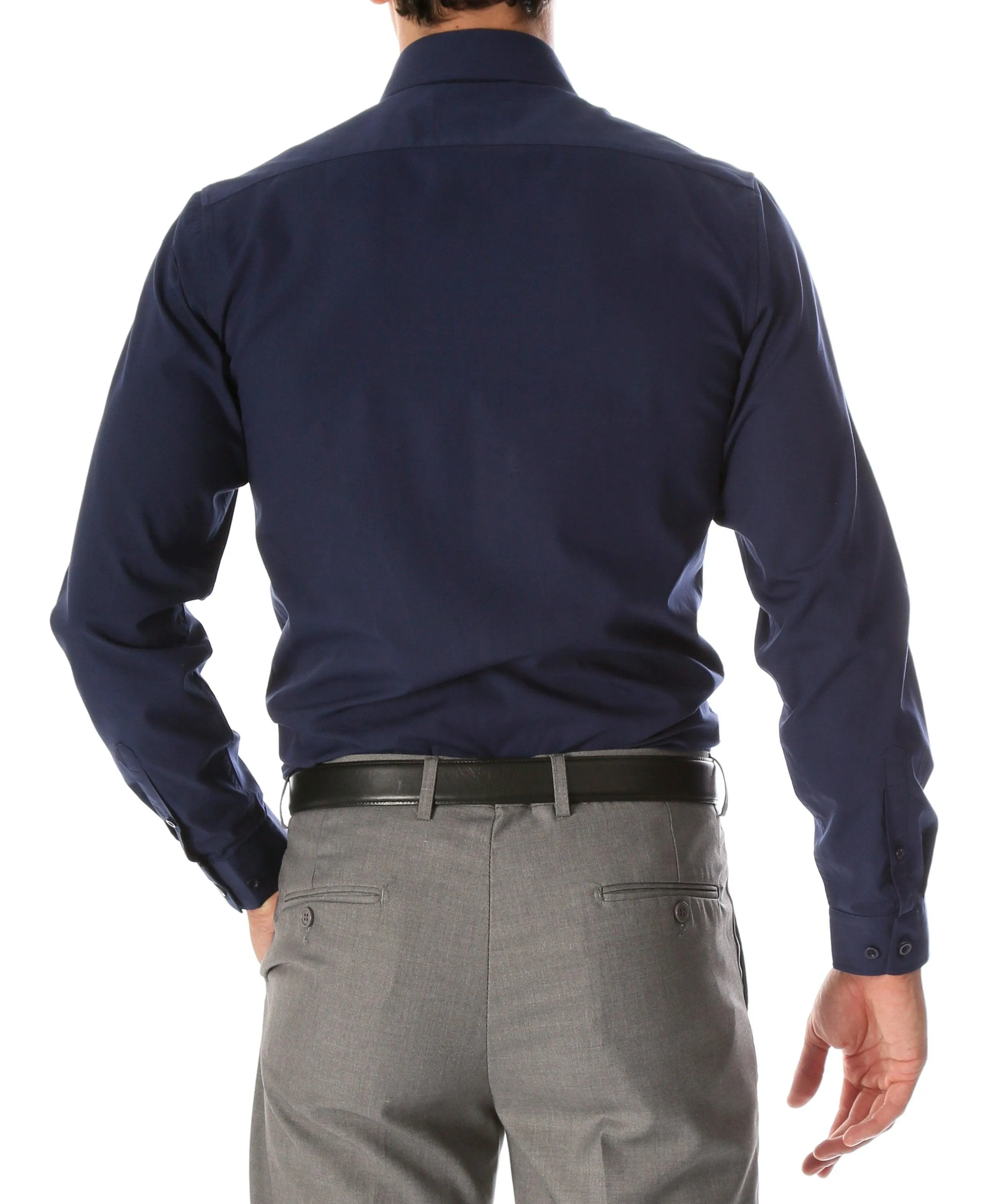 Leo Navy Mens Slim Fit Shirt