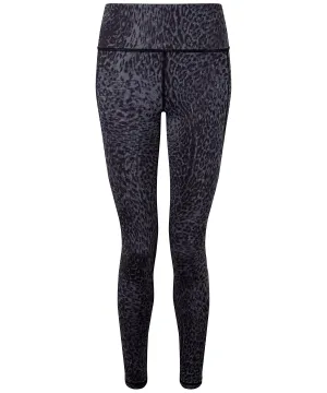 Leopard Black - Women's TriDri® performance animal printed leggings