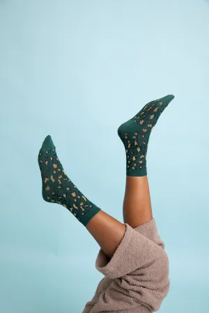 Leopard Knit Socks