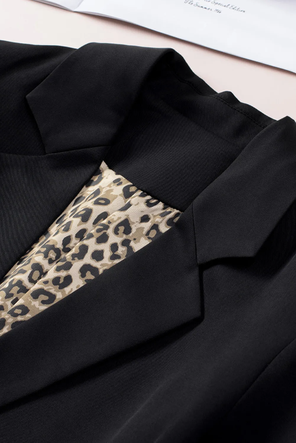 Leopard Lined Blazer