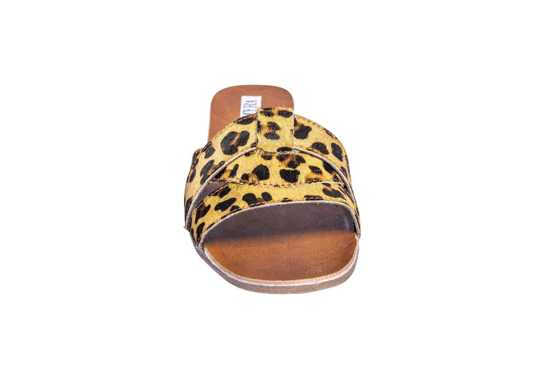 Leopard Print Layered Sandal