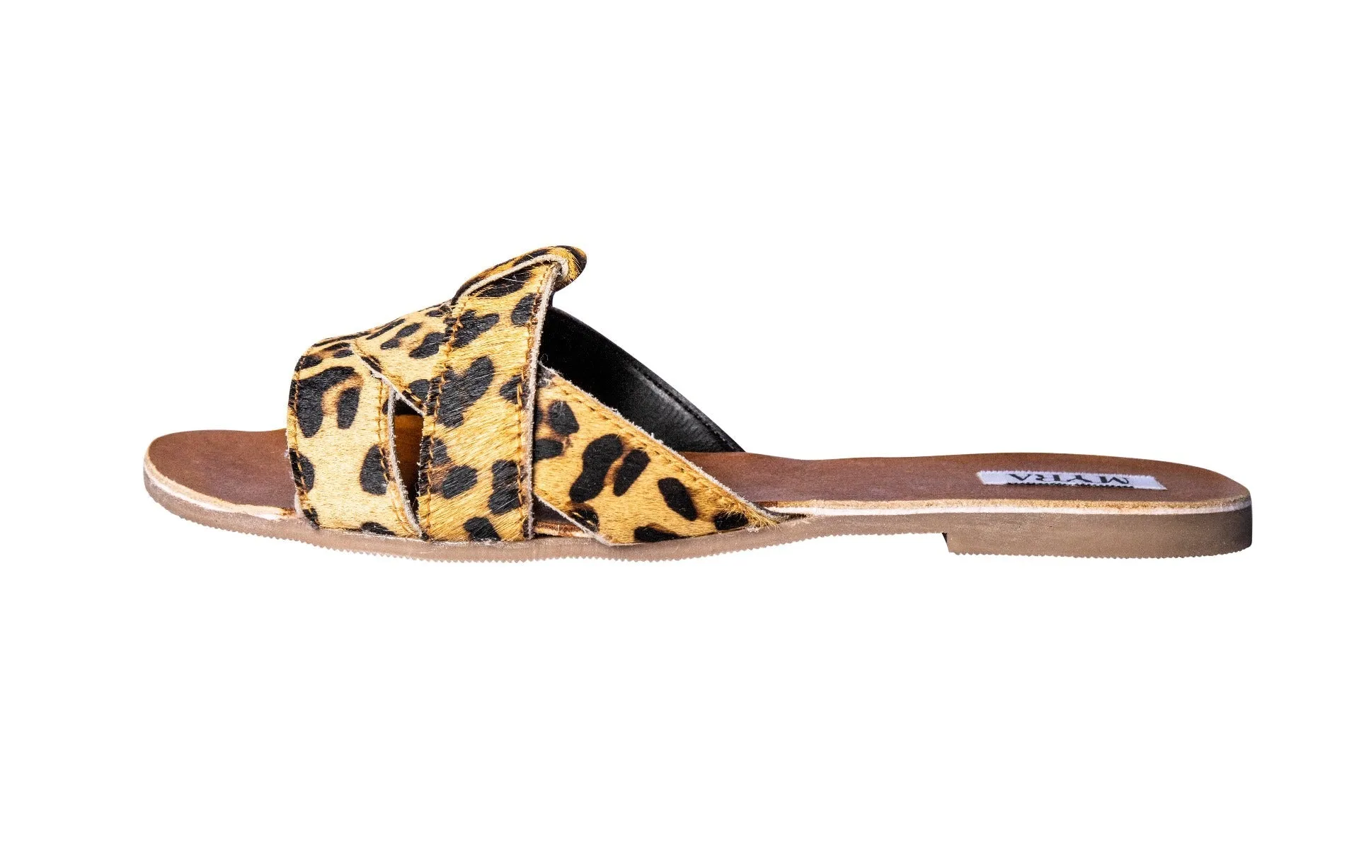 Leopard Print Layered Sandal