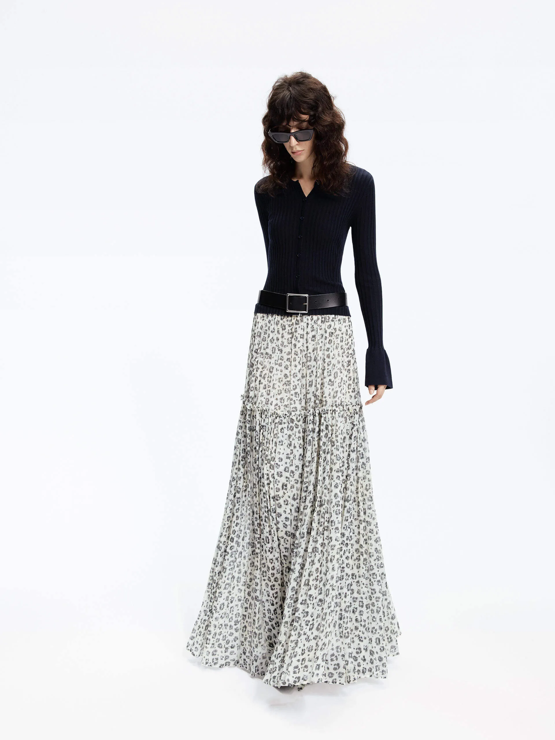 Leopard Print Maxi Skirt