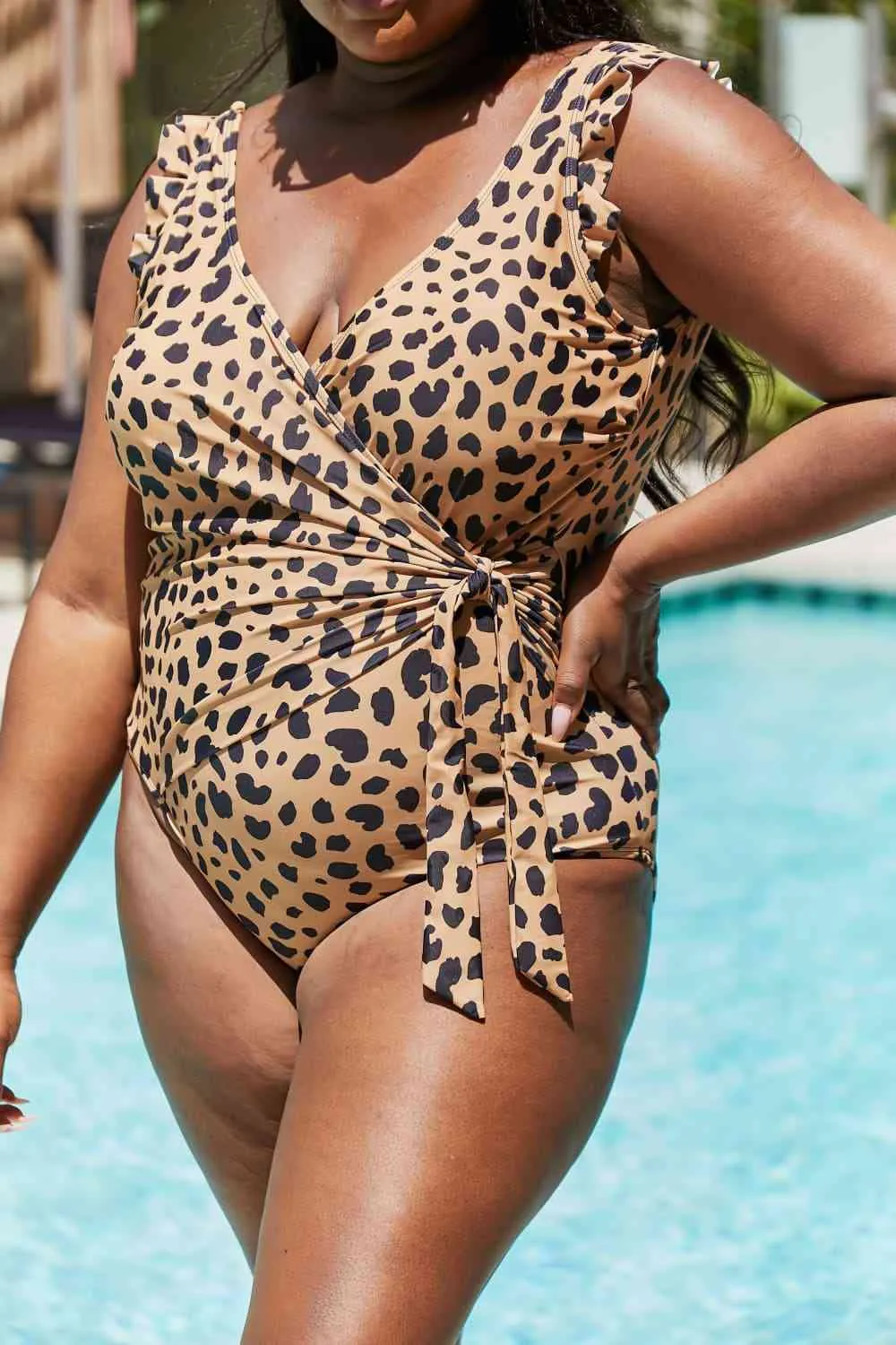 leopard Print One-Piece Swimsuit