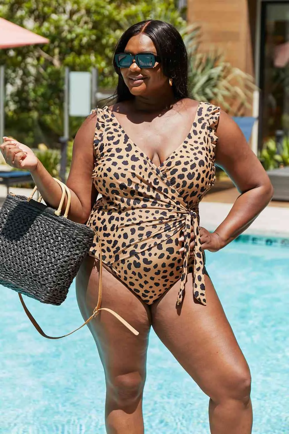 leopard Print One-Piece Swimsuit