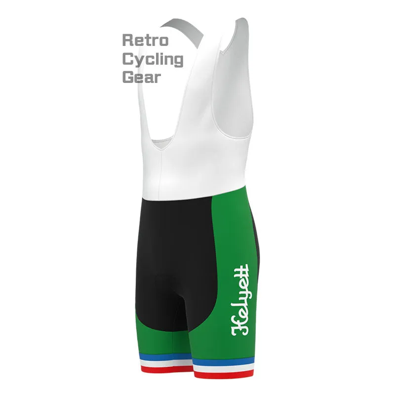 LEROUX Green Retro Short Sleeve Cycling Kit