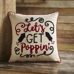 Let's Get Poppin' Pillow 18"