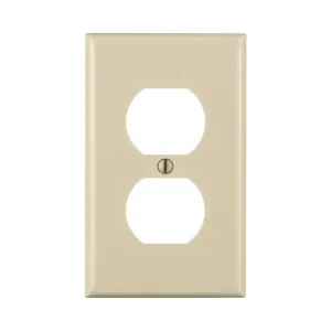 Leviton Light Almond 1 gang Thermoset Plastic Duplex Wall Plate 1 pk