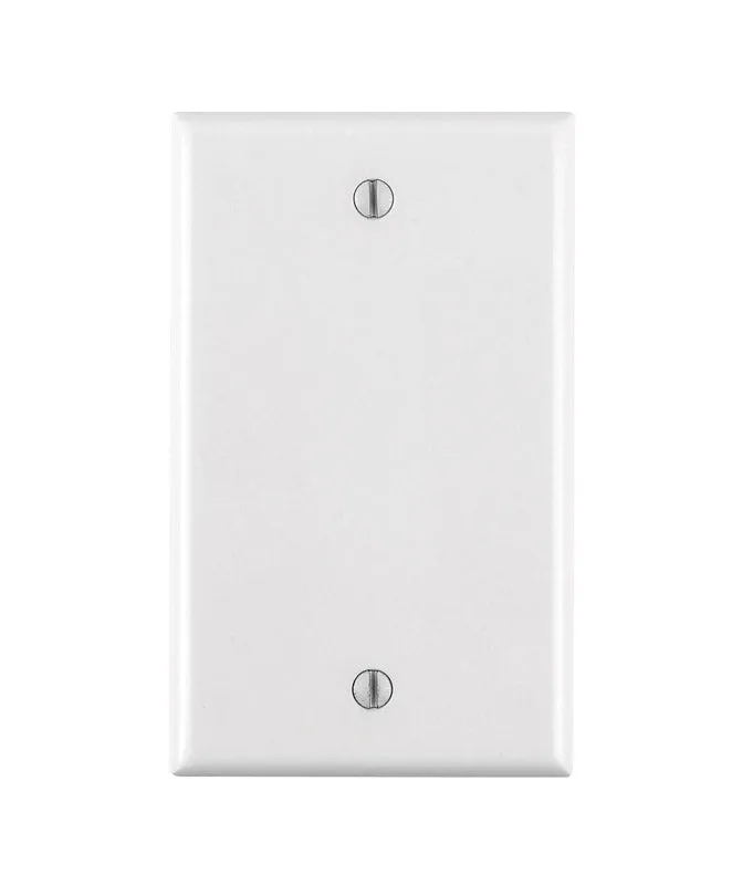 Leviton Smooth White 1 gang Nylon Blank Wall Plate 1 pk