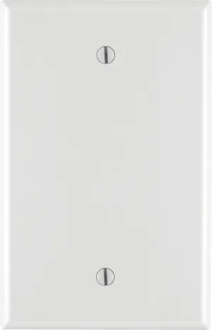 Leviton White 1 gang Nylon Blank Wall Plate 1 pk