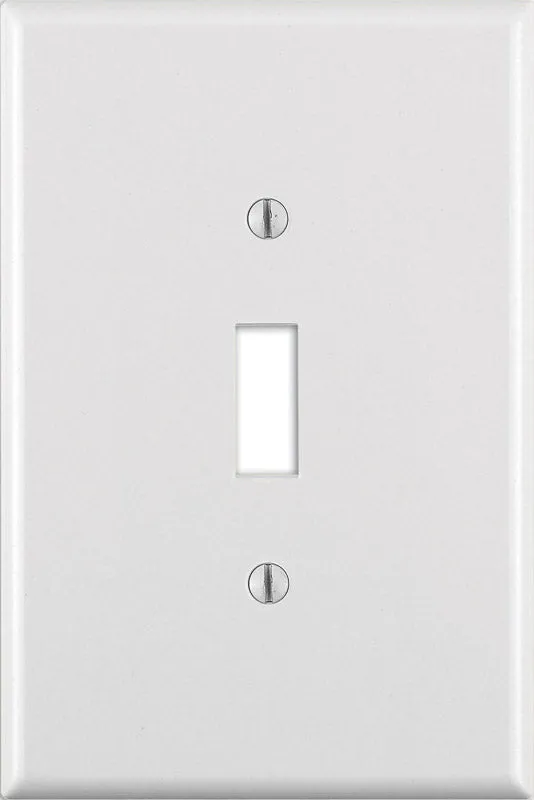 Leviton White 1 gang Thermoset Plastic Toggle Wall Plate 1 pk