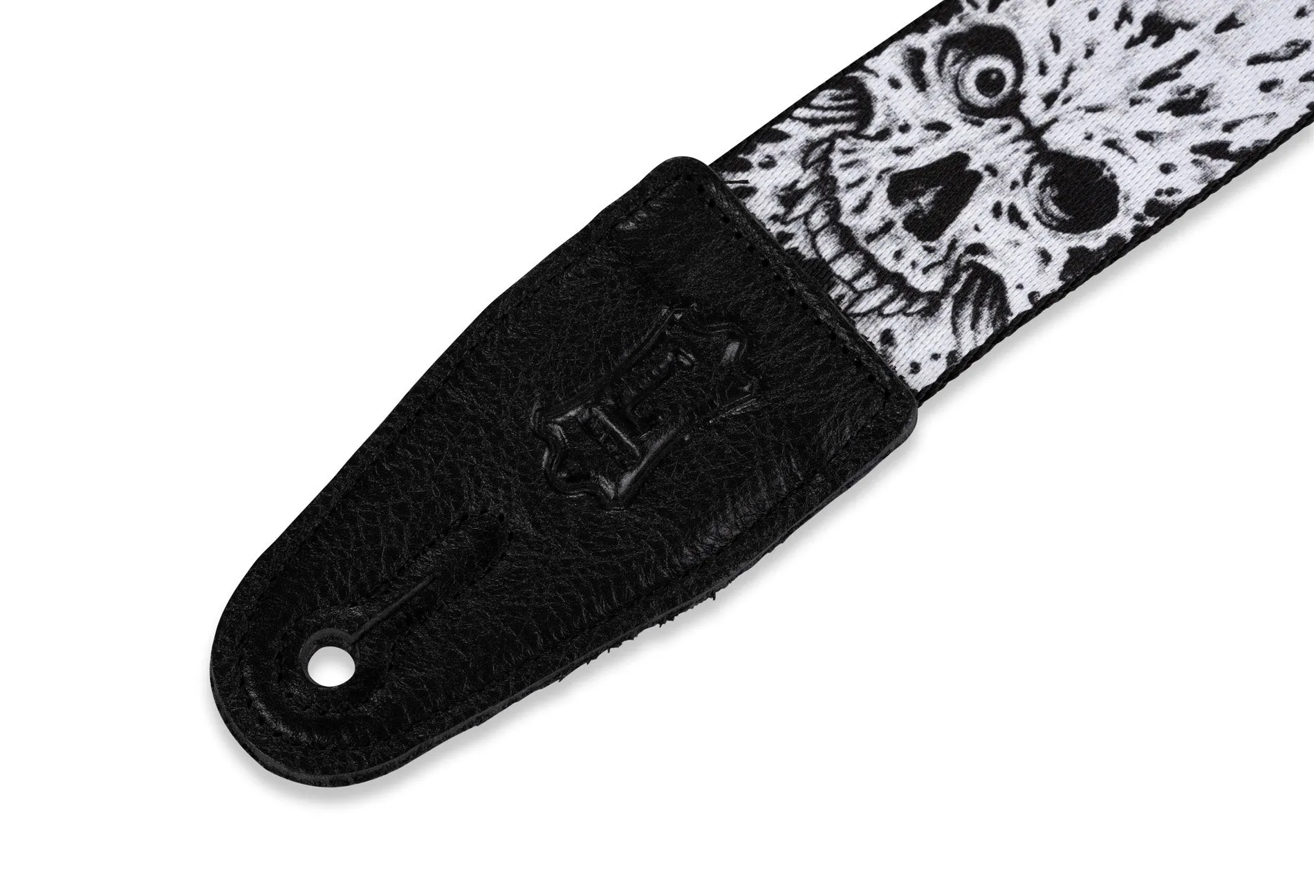 Levy's MP-16 Polyester Guitar Strap - 2" (Zombie Skull Motif)