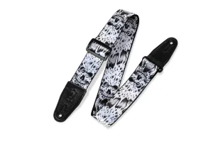 Levy's MP-16 Polyester Guitar Strap - 2" (Zombie Skull Motif)