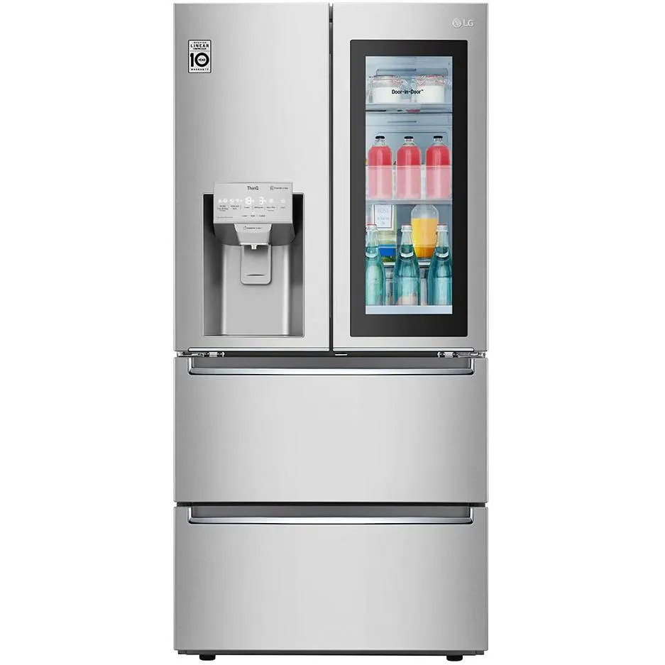 LG Réfrigérateur quatre portes avec porte à deux battants avec système à glace SpacePlus™ LRMVC1803S