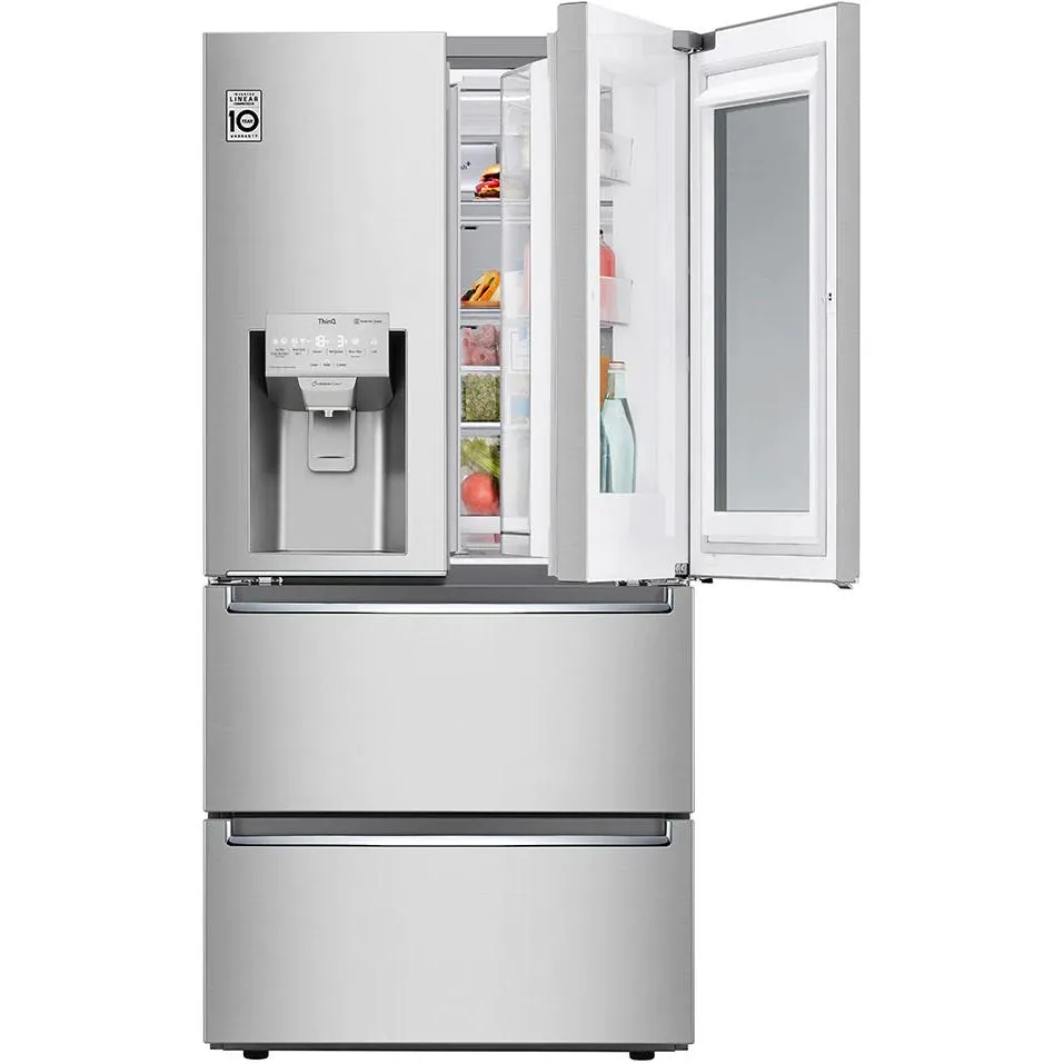 LG Réfrigérateur quatre portes avec porte à deux battants avec système à glace SpacePlus™ LRMVC1803S