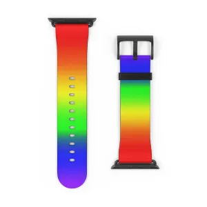 LGBTQ Pride Rainbow Apple Watch Band Strap In Ombre