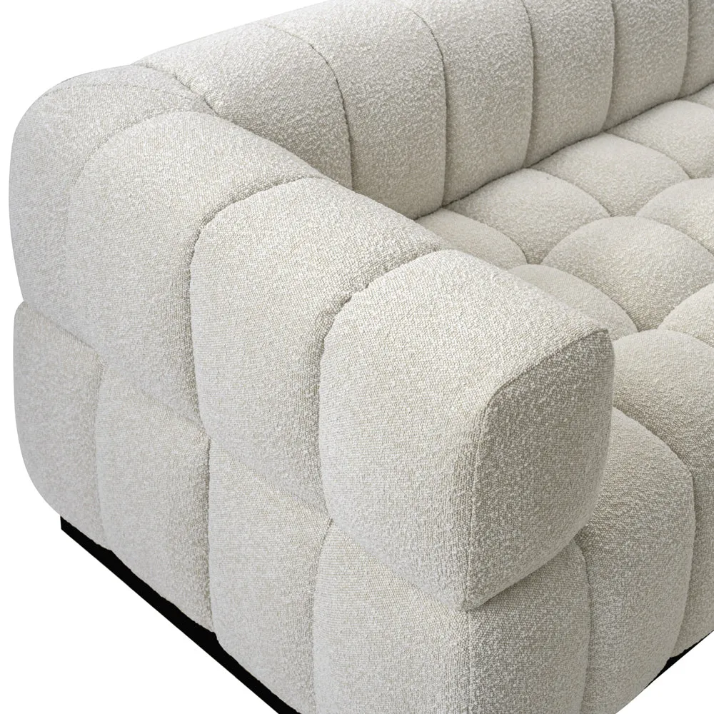 Liang & Eimil Marat Sofa - Boucle Sand and Matt Black