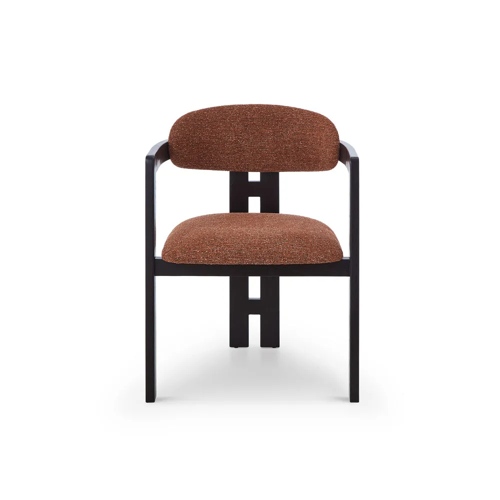 Liang & Eimil Neo Dining Chair (CRIB 5) – Bari Chestnut Red & Matt Black