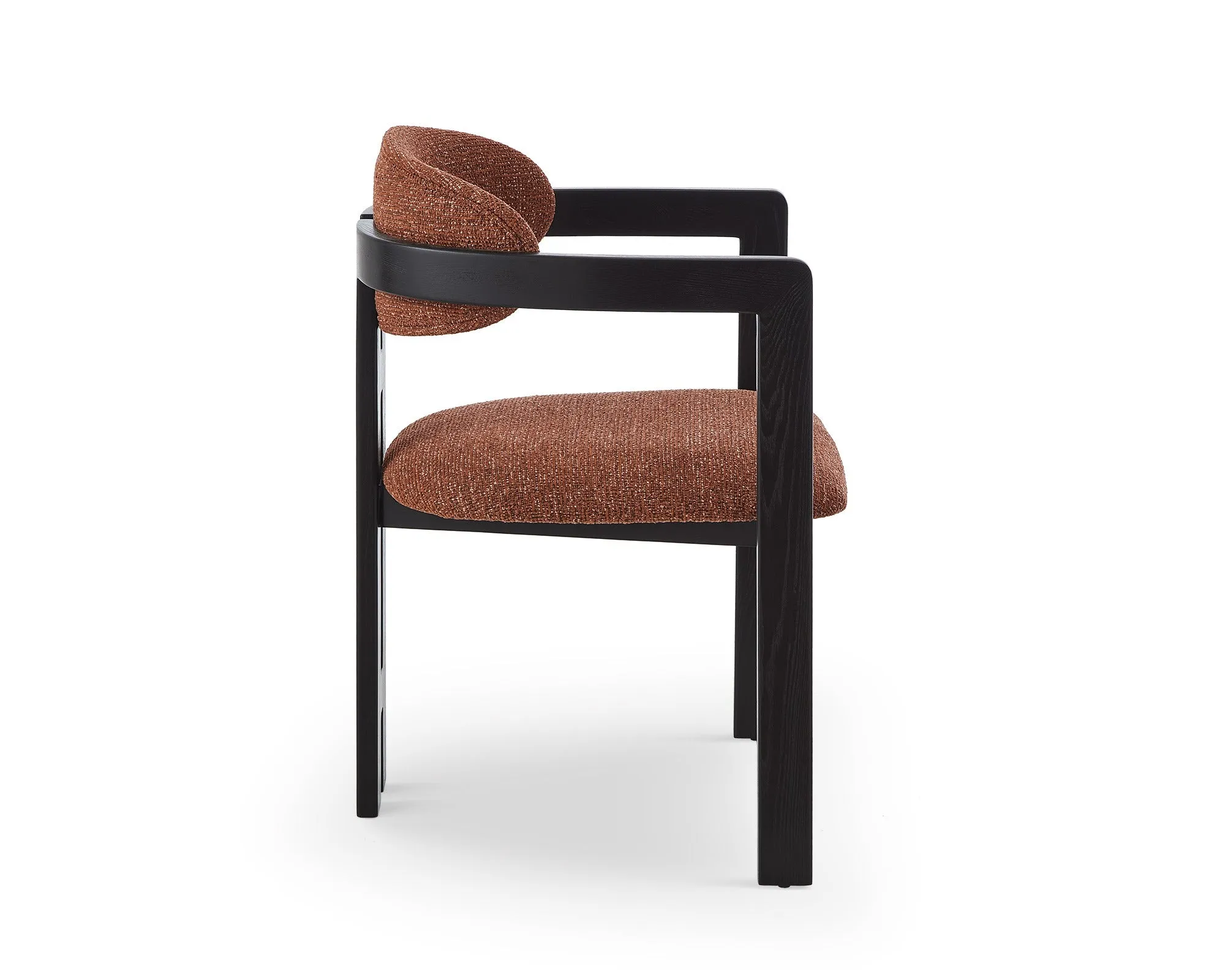 Liang & Eimil Neo Dining Chair (CRIB 5) – Bari Chestnut Red & Matt Black