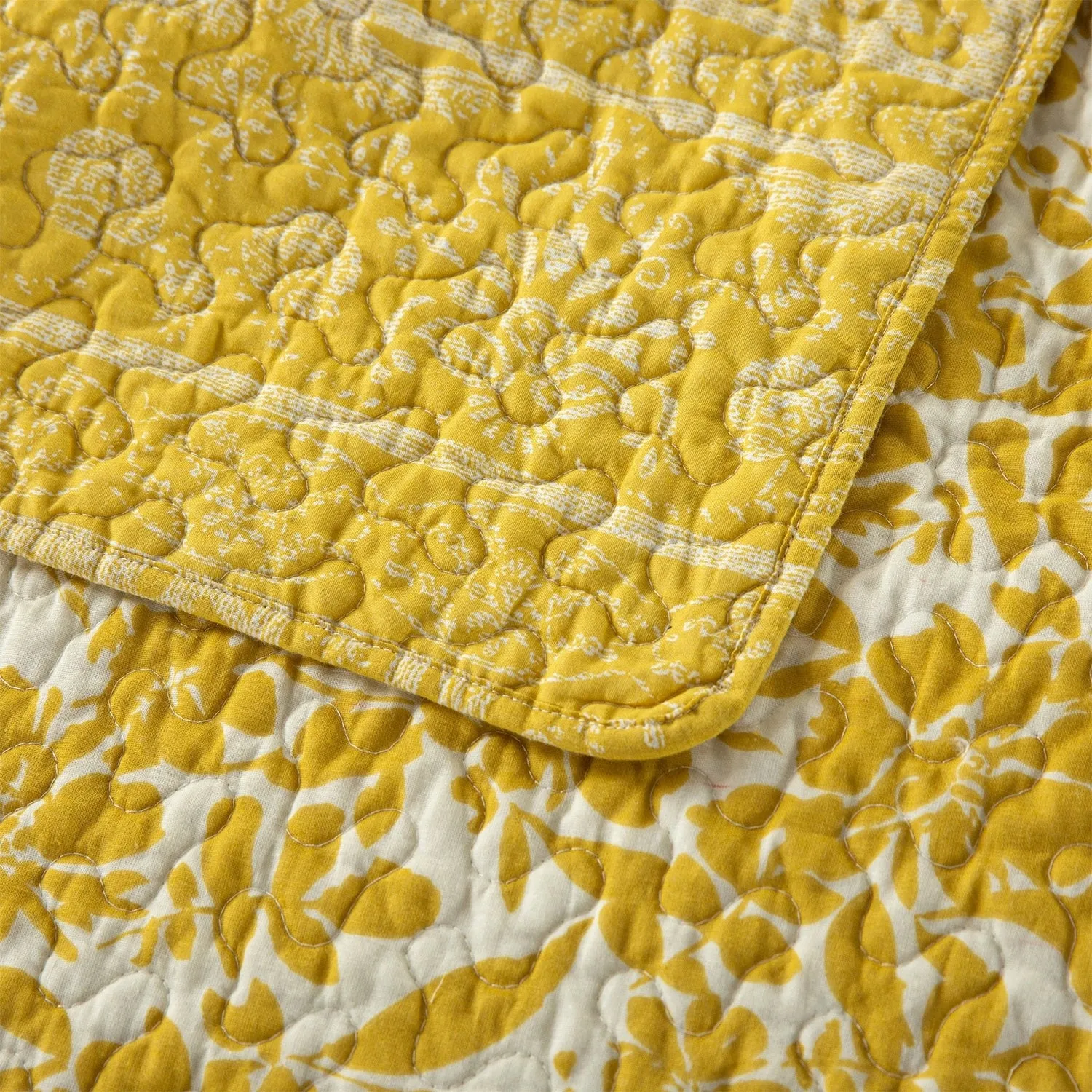 Libourne Ochre Bedspread