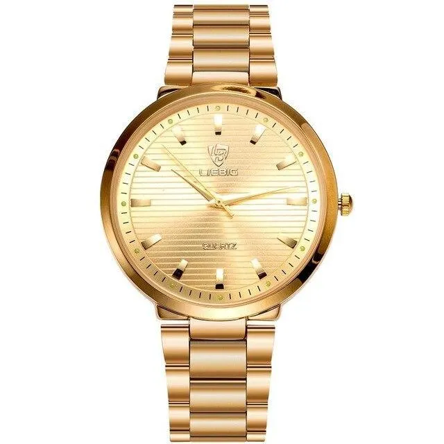 Liebig L1012 Luxury Golden Quartz Watch