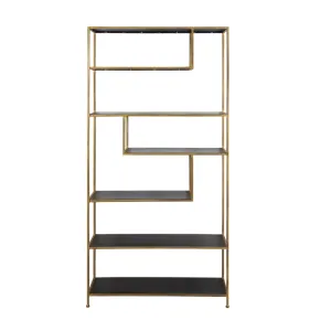 Light & Living Ylaya Shelving Cabinet in Antique Gold