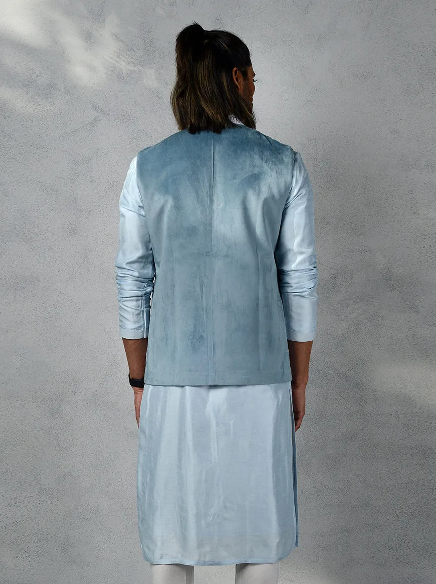 Light Blue Bandhgala Jacket | Siddhesh Chauhan