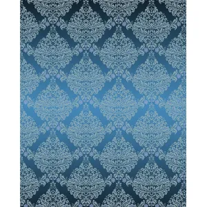 Light Blue Damask Printed Backdrop