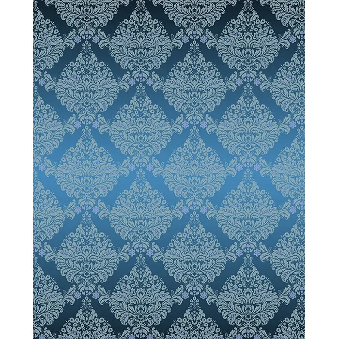 Light Blue Damask Printed Backdrop