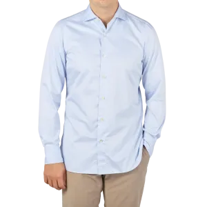 Light Blue Fine Cotton Twill Cut-Away Shirt