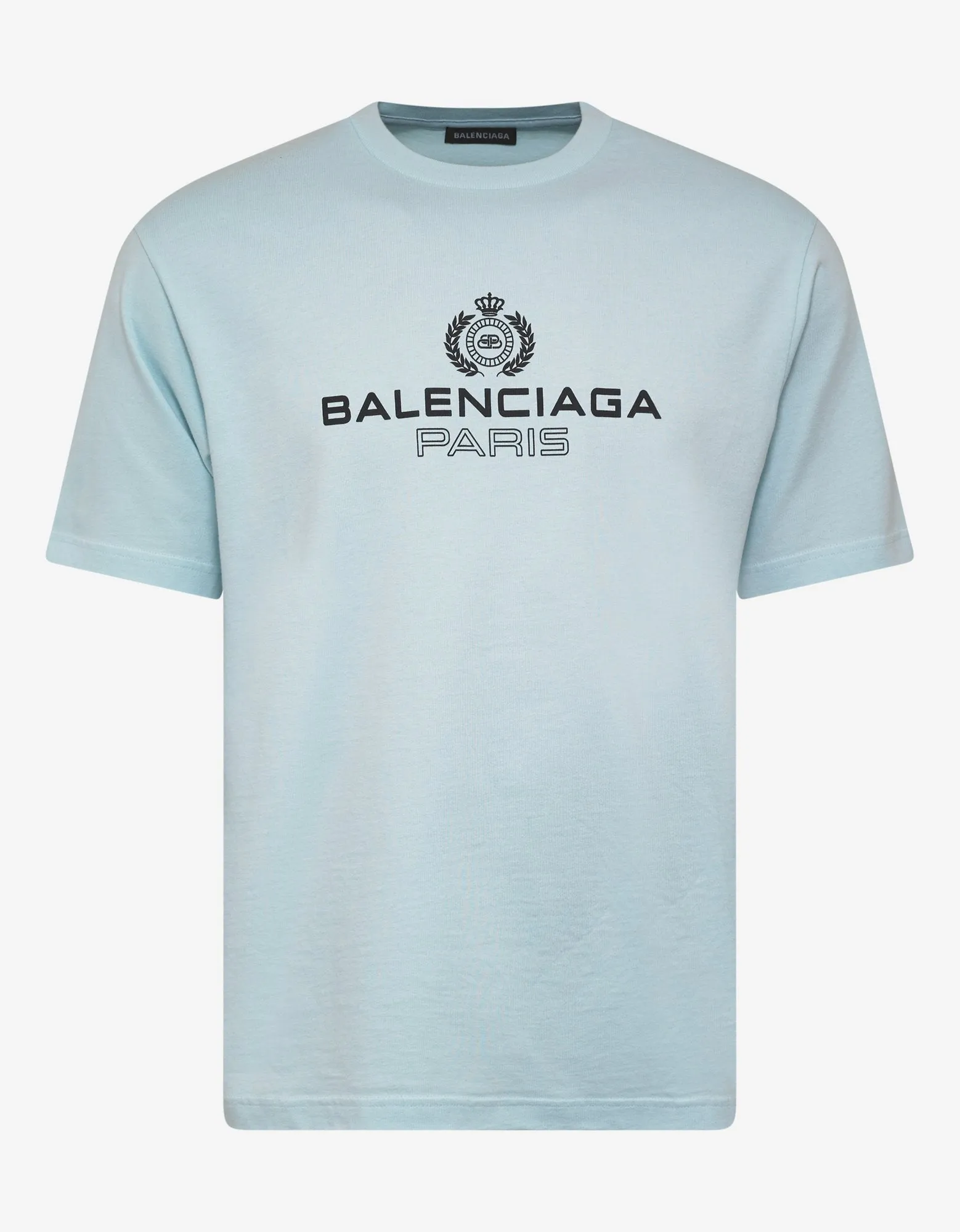 Light Blue Logo Print T-Shirt