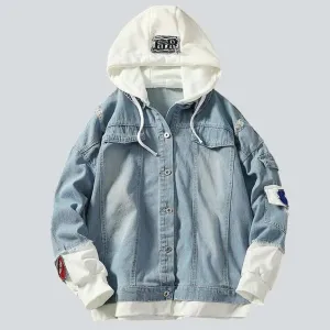 Light blue men's jeans jacket