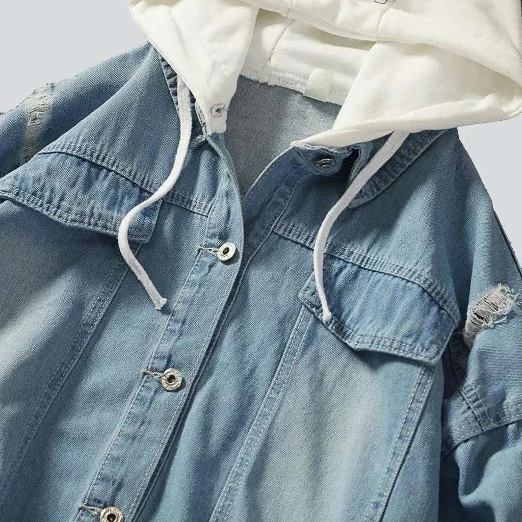 Light blue men's jeans jacket