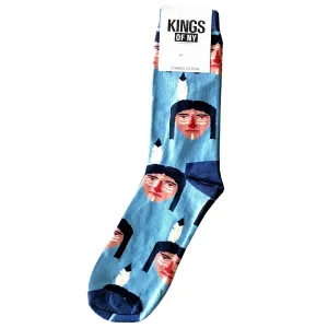 Light Blue Native Indian Mens Cotton Socks