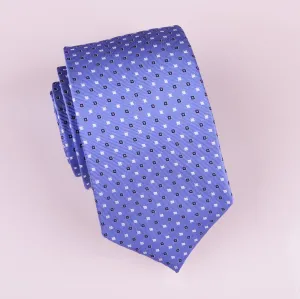 Light Blue Skinny Woven Tie with Contrast Studs Luxury Fashion 3"