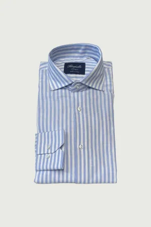 Light Blue Stripe Linen Shirt