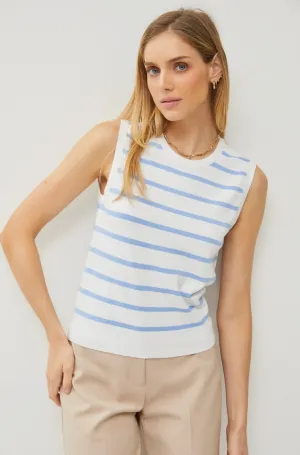 Light Blue Striped Tank