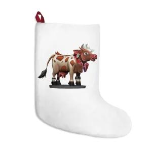 Light Brown Cow Christmas Stockings