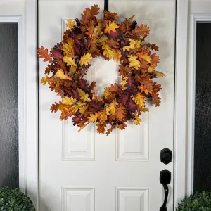 Light Brown Oak Leaf Wreath, 30"